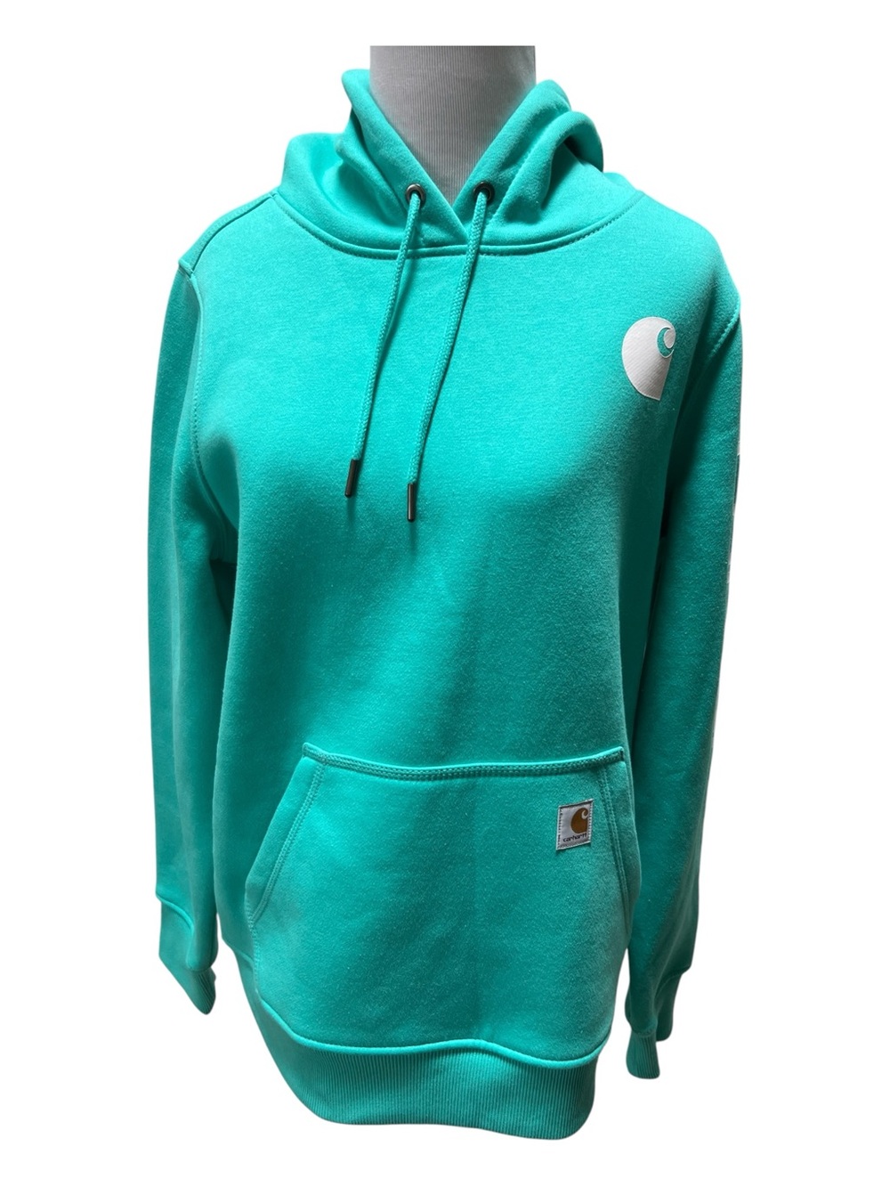 Carhartt Clarksburg Logo Women's Teal Hoodie